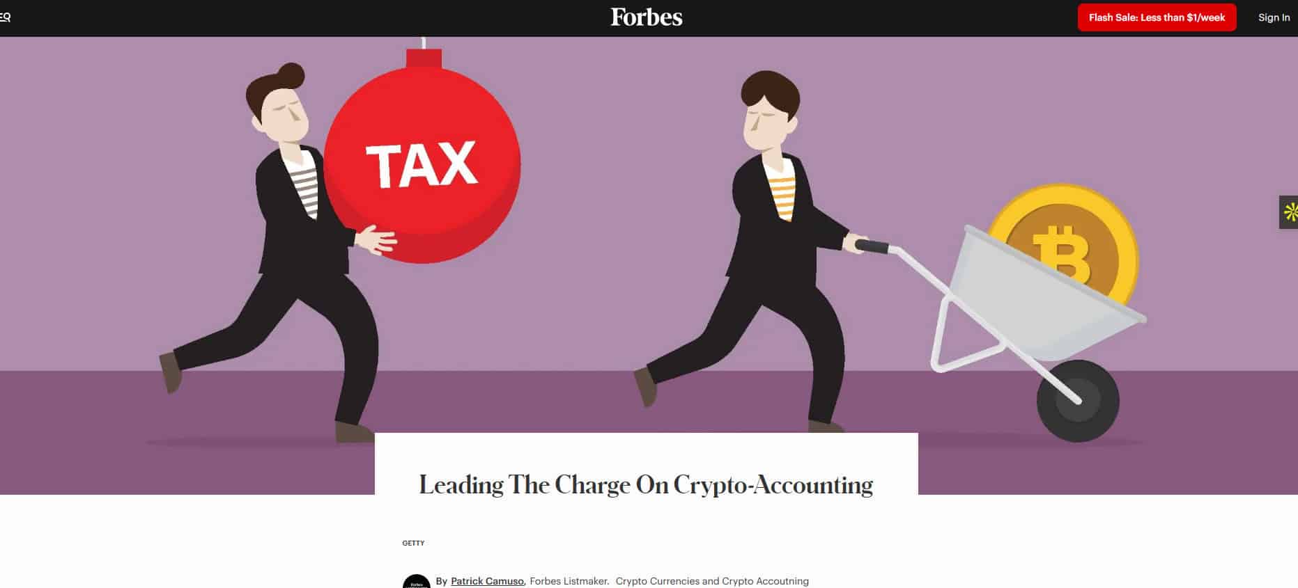 Forbes Features Camuso CPA For Leading The Charge On Crypto-Accounting
