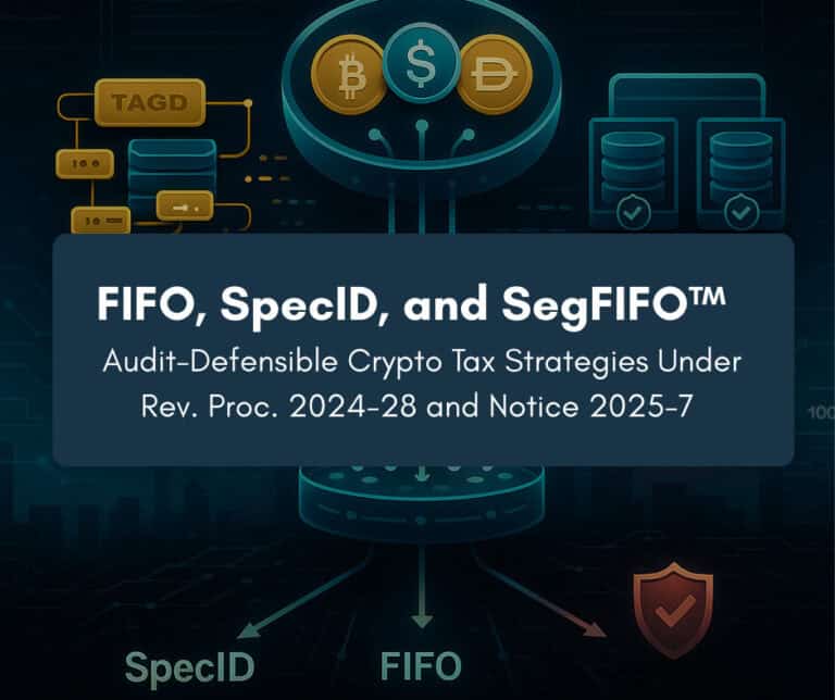 FIFO, SpecID & SegFIFO™: Crypto Tax Strategies 2025