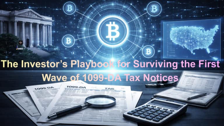 The Investor’s Playbook for Surviving the First Wave of 1099-DA Tax Notices