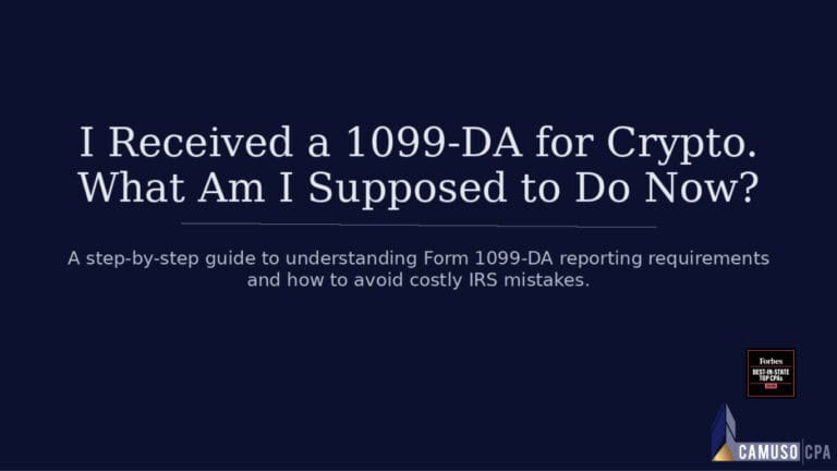 I Received a 1099-DA, What Am I Supposed to Do Now