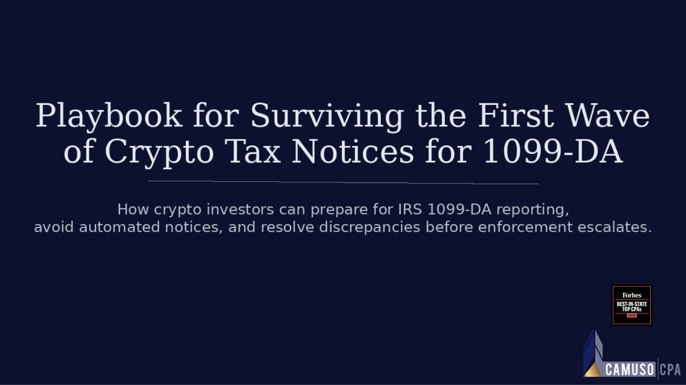 The Investor’s Playbook for Surviving the First Wave of 1099-DA Tax Notices