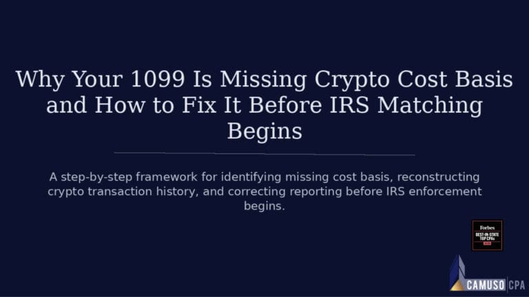 Why Your 1099-DA Is Missing Cost Basis and How to Fix It Before IRS Matching Begins