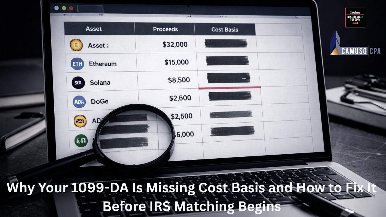 Why Your 1099-DA Is Missing Cost Basis and How to Fix It Before IRS Matching Begins