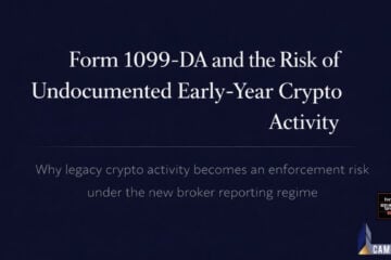 Form 1099-DA and the Risk of Undocumented Early-Year Crypto Activity