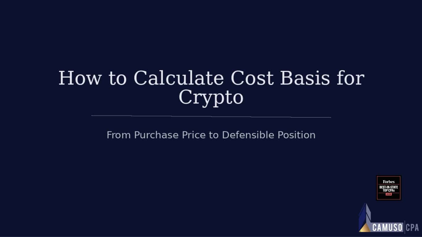 How to Calculate Cost Basis for Crypto