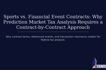 Sports vs. Financial Event Contracts: Why Prediction Market Tax Analysis Requires a Contract-by-Contract Approach