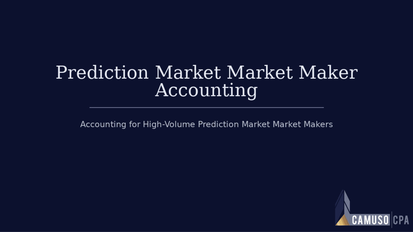Prediction Market Market Maker Accounting