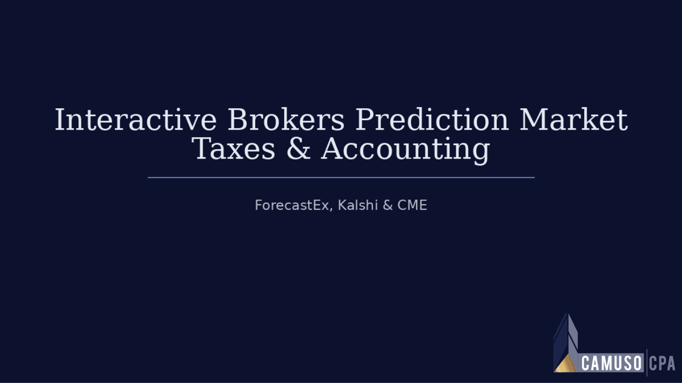 Interactive Brokers Prediction Market Taxes & Accounting