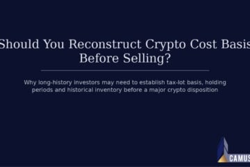 Should You Reconstruct Your Crypto Cost Basis Before Selling a Large Position?